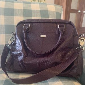 Deep Plum Thirty One Satchel with wristlet